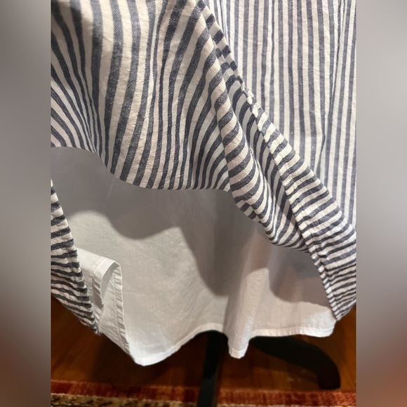 Talbots CANDY STRIPE LINEN MIDI SKIRT - Picture 8 of 13